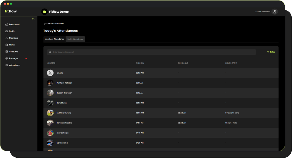 Attendance Dashboard